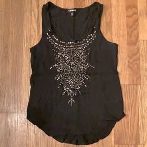 Sequin Express black tank top